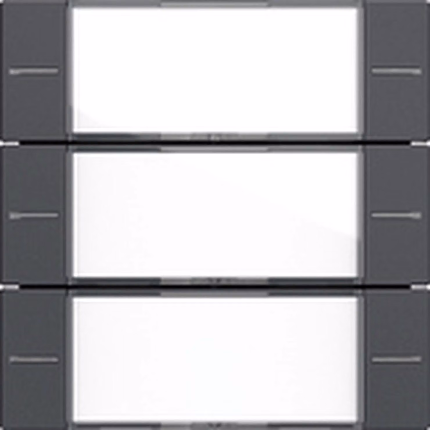 Gira Wippenset 3f BSF Tastsens.4 Sistema 55 Chiaro/Antracite, 1 pz.