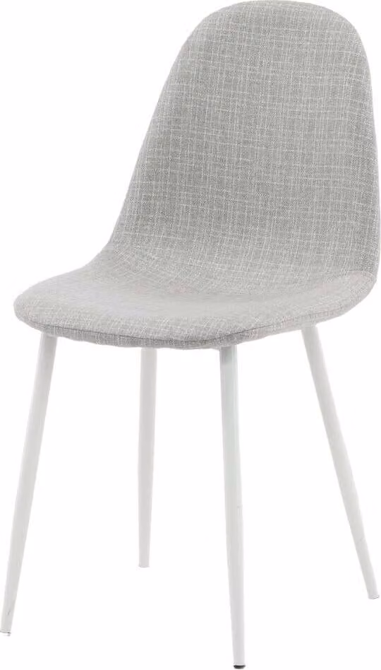 FURNLUX Sedia da sala da pranzo Polar Grey Und White 44cm / Hauptfarbe: Grau / Dimensioni: 44 x 53 x 88 cm