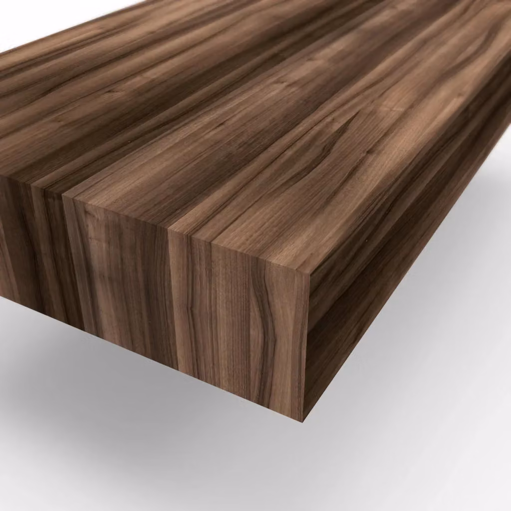 Mensola Top GIOVE AQA DESIGN colore noce L: 100 cm, P: 45,1 cm, H: 12 cm – 2