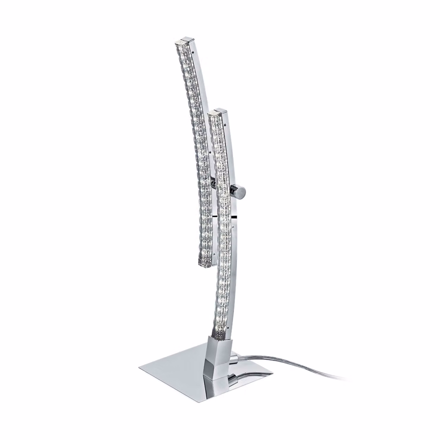 Eglo 96098 Pertini Lampada da tavolo LED 2x4,2W acciaio alluminio cromo