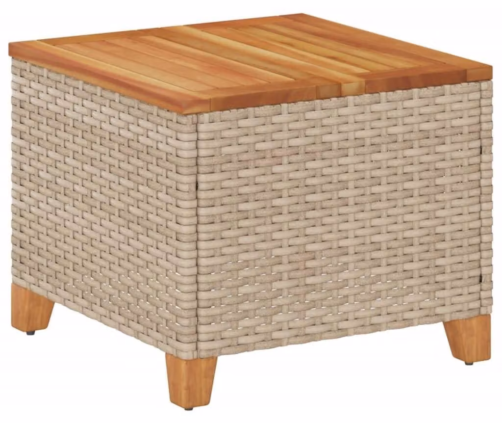 Tavolo da giardino in rattan sintetico, dimensioni 45 x 45 x 37 cm