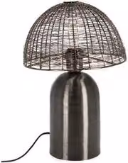 Lampada da tavolo Bizzotto INAY nera in metallo con attacco E27, 28 W, L: 26 cm, H: 36 cm