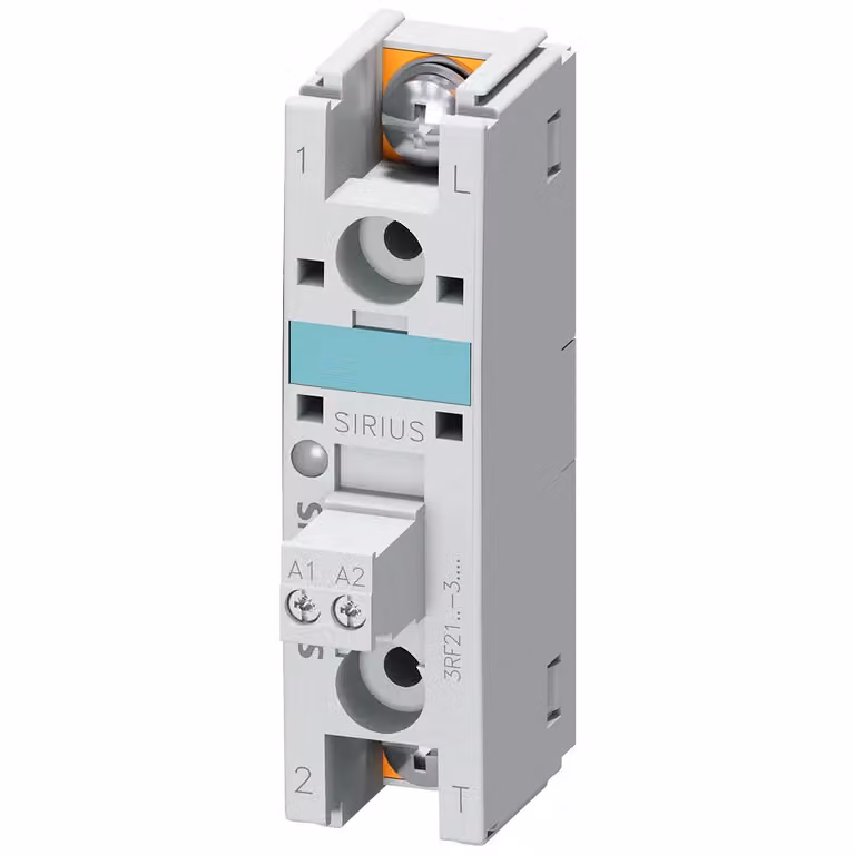 Relè a semiconduttori Siemens 3RF2, monofase, B=22,5 mm, 90 A, 48-460 V/24 V CC, 3RF21903AA04