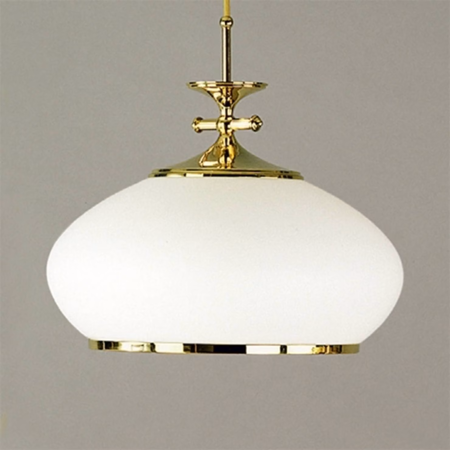 ORION Lampada a sospensione Empira, dimmerabile, Ottone / Oro, Soggiorno / Sala da pranzo, Metallo, Antico, Lampada a sospensione