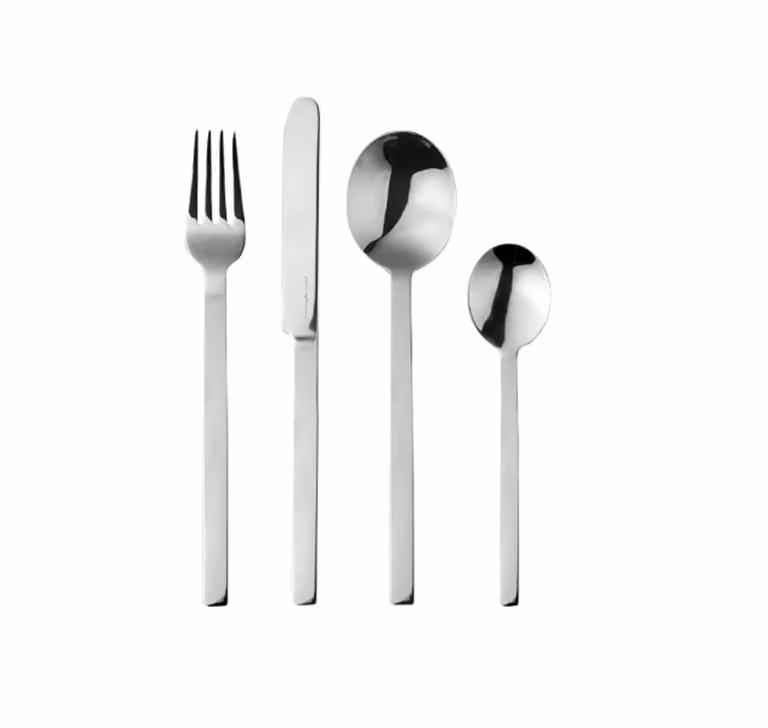 Servizio posate in acciaio inox linea Stile by Pininfarina, 24 pezzi