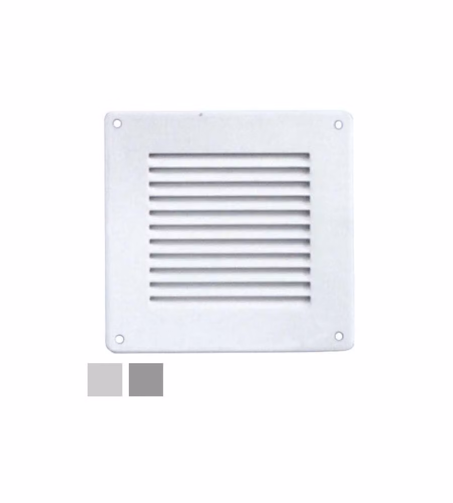 Griglia Areazione in Lamiera Bianca - 140x140 mm