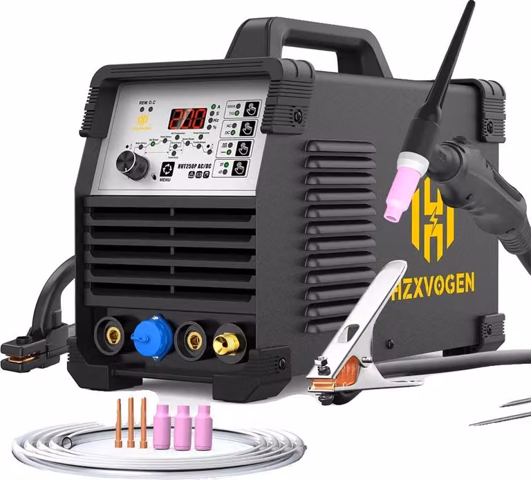 Saldatrice TIG, funzionamento AC/DC, modalità a impulsi, HVT250P, 220-240 V