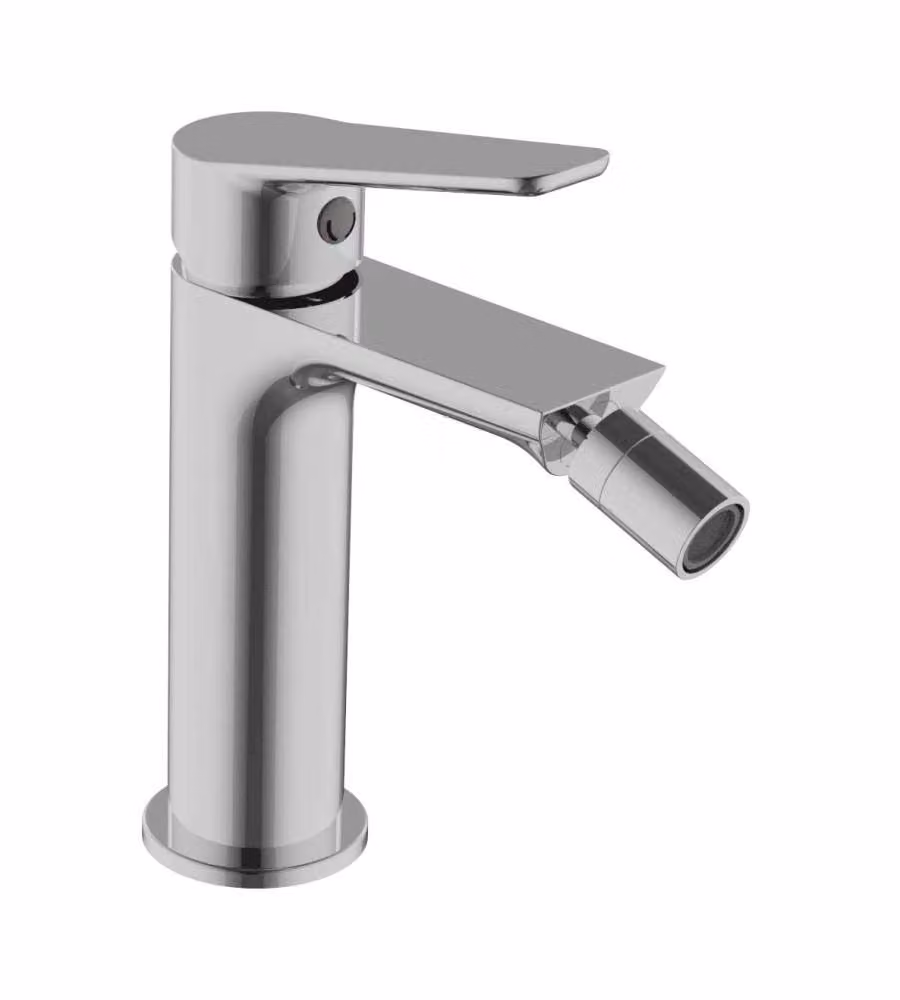 Vegas Rubinetto Bidet Cromo Monocomando 26mm con Piletta Click-Clack