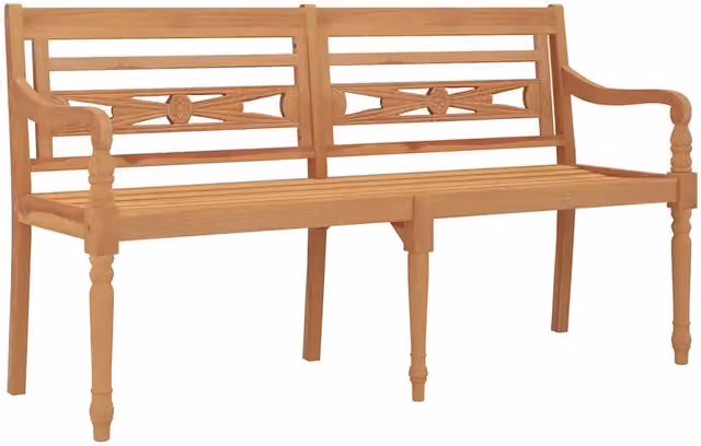 Panca da Giardino | Panchina Batavia 150 cm in Legno Massello di Teak