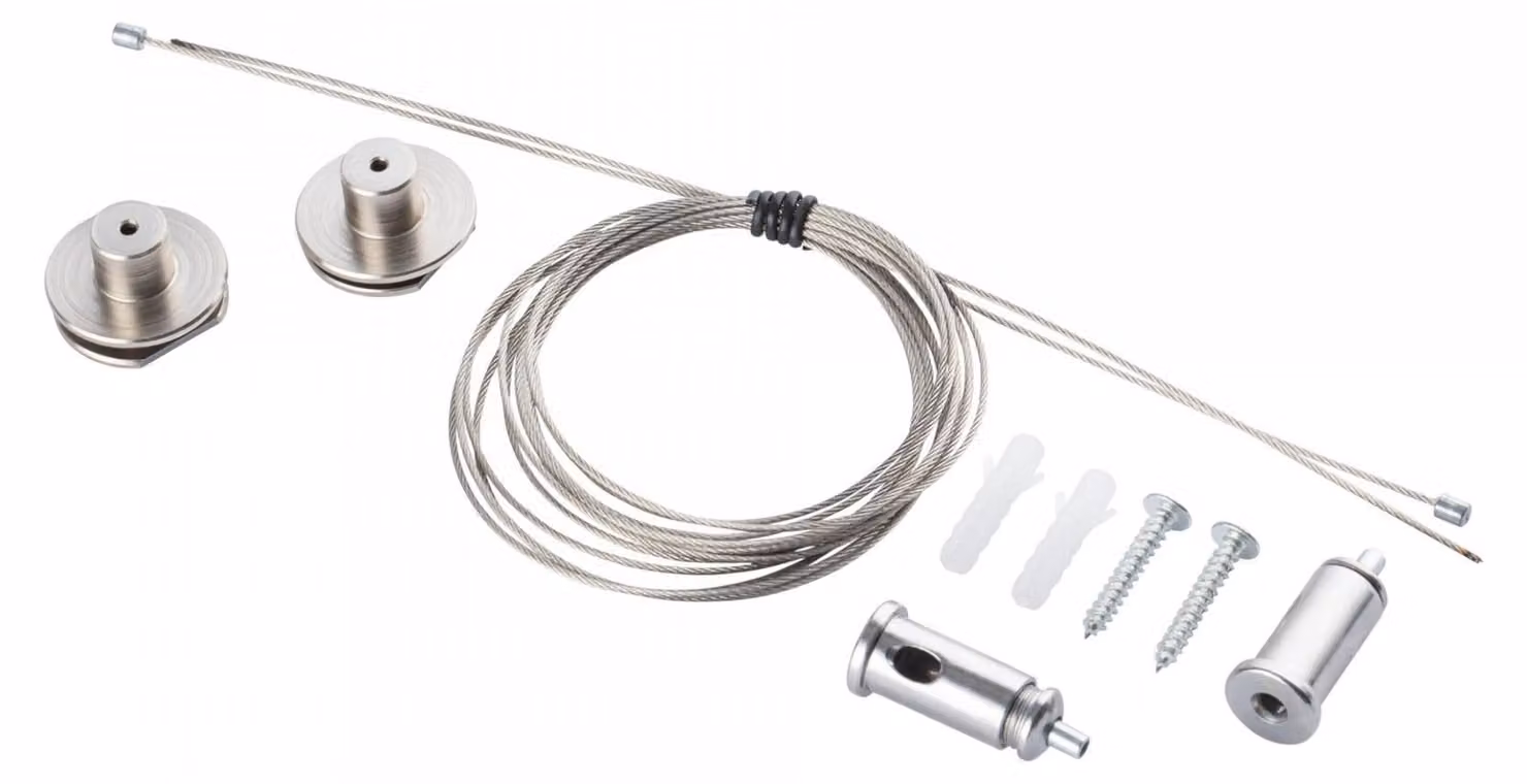 Kit di montaggio per binario magnetico argento Nowodvorski LVM SUSPENSION KIT
