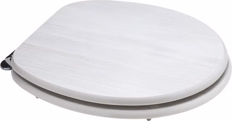 Copriwater universale effetto legno rovere bianco