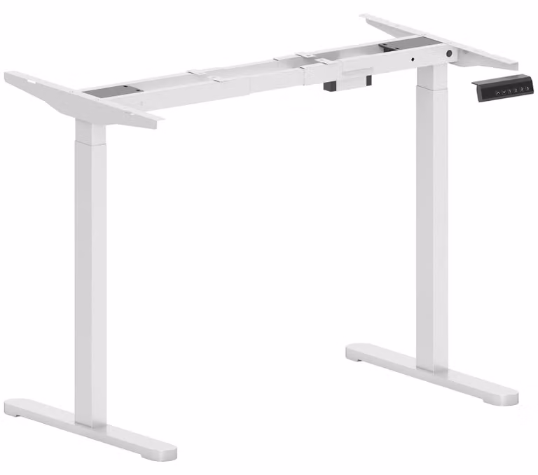 Struttura regolabile elettrica per scrivania, con funzione di memorizzazione dell'altezza | Colore: Bianco