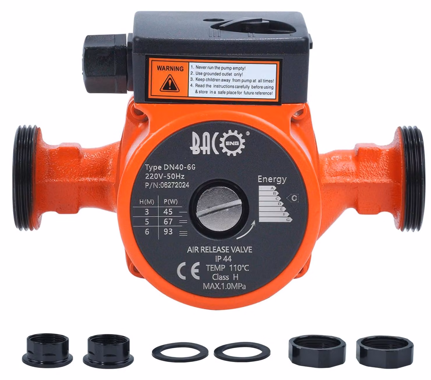 Pompa di circolazione per impianti di riscaldamento - 230 V - 1-1/2 pollici - Corpo in ghisa