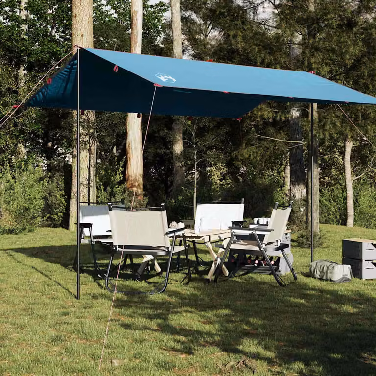 Telone da campeggio impermeabile vidaXL in poliestere blu 360x294 cm
