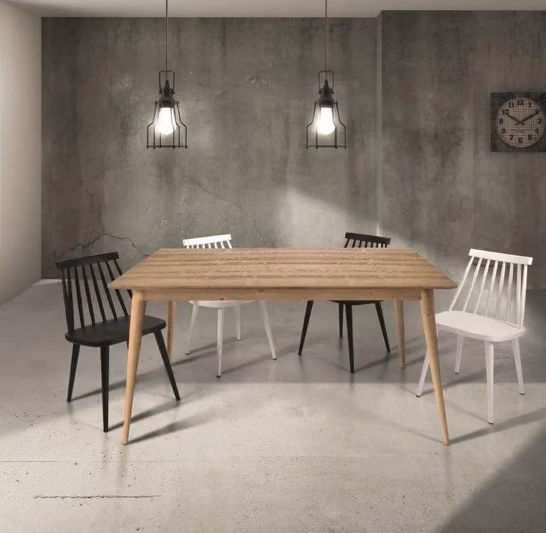 Tavolo SOFFIANO in abete spazzolato naturale allungabile 140×85 cm – 190×85 cm