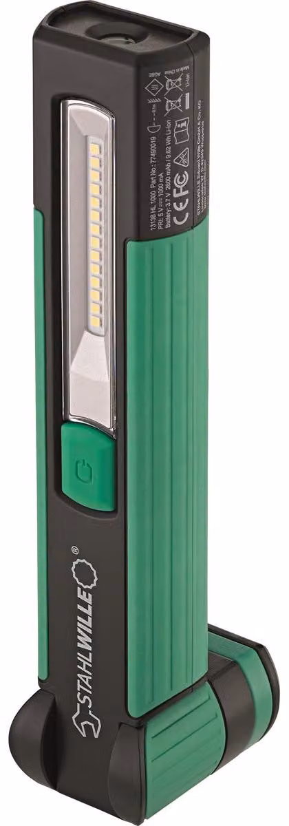 Stahlwille 13138 HL 1000 Lampada portatile a LED ricaricabile - 1000 lm