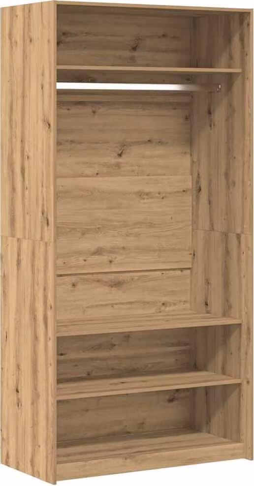 Armadio Rovere Artigianale 100x50x200 cm in Legno Multistrato