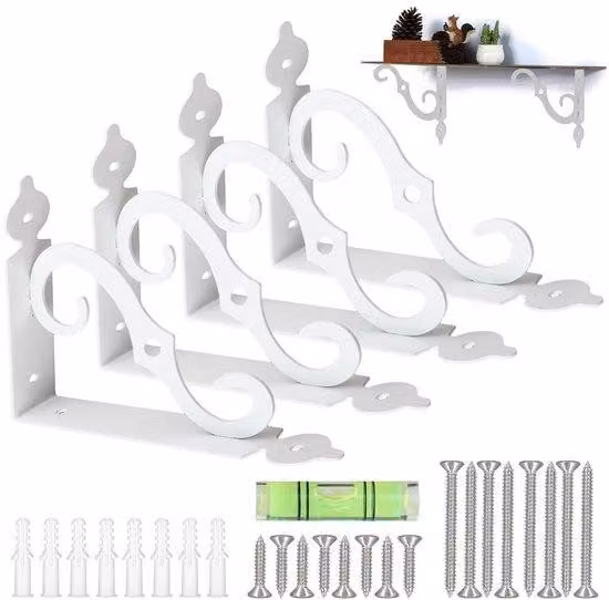 Set di 4 supporti in legno - Stile vintage - 14 cm x 11 cm