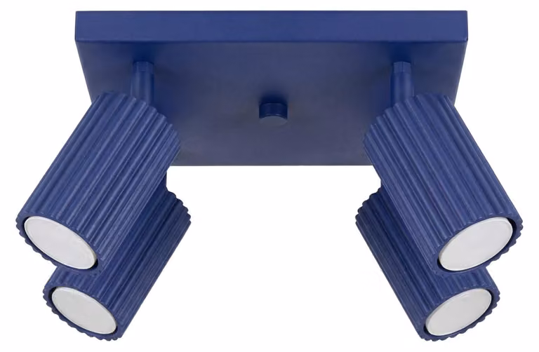Plafoniera KARBON 4 oltremare 1xGU10 10W alluminio 16.5x25x25cm Sollux Lighting