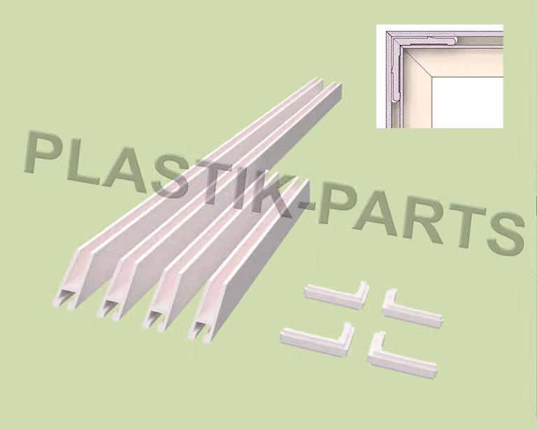 Telaio finestra cantina finestra a ribalta kit completo 266mm 829mm bianco