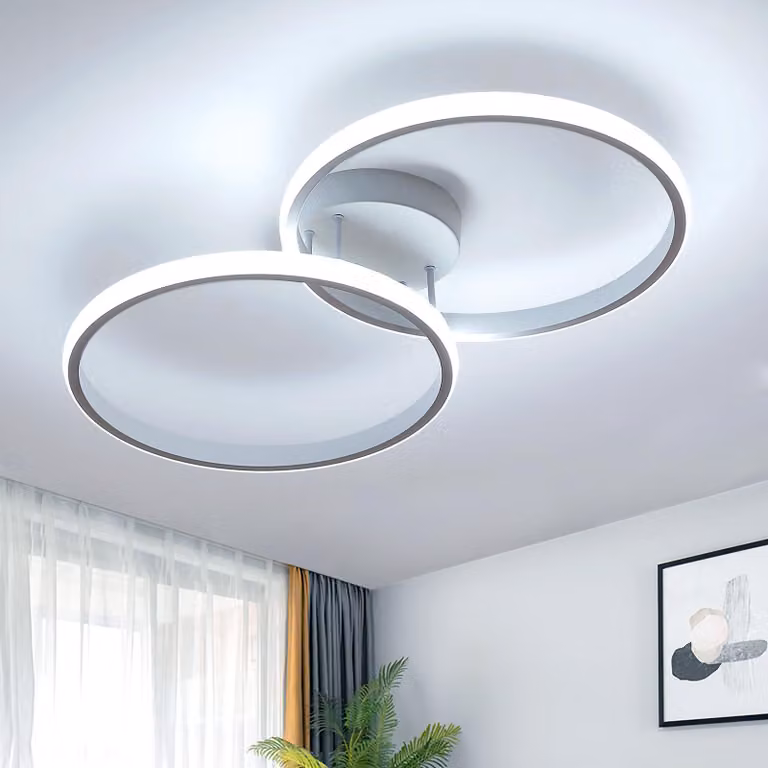 Lampada da soffitto LED Toolight, 42W, 4725 lumen, 6500K, bianca, diametro 54 cm, adatta per la camera da letto – luce bianca fredda