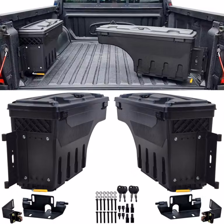 Contenitore di stivaggio per cassone, con serratura, compatibile con Ford Ranger T9 dal 2023