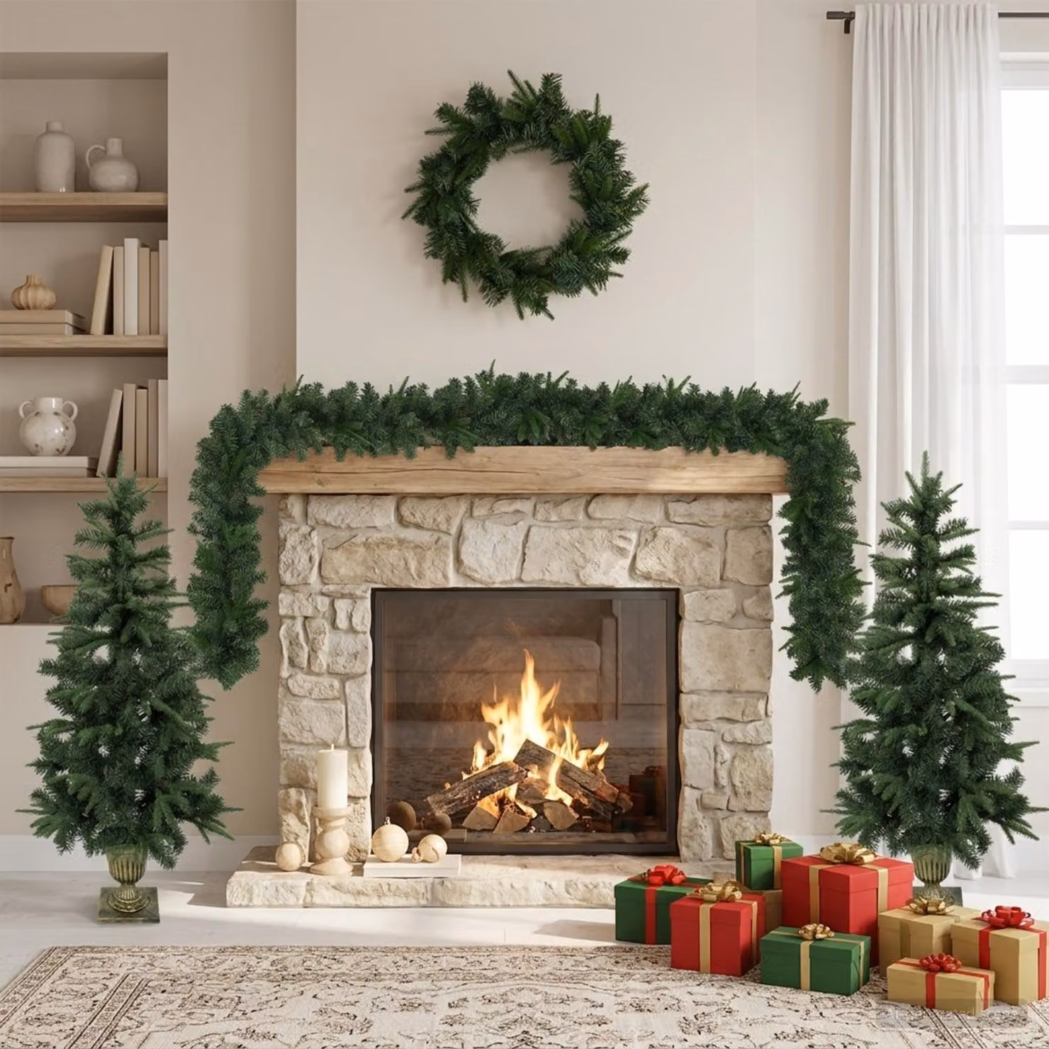 vidaXL Albero di Natale Mini 120 cm PVC e PE Verde