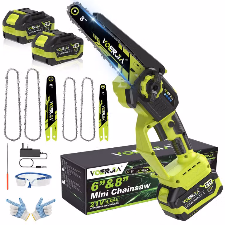 Troncatrice a catena senza fili, 21 V - Potenza di 750 Watt - Lame da 20 cm