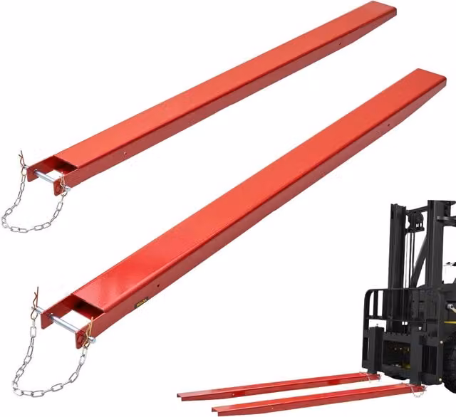 Coppia Forche per Pallet HX-10 Lunghezza 2090 mm in Acciaio al Carbonio Robusto per Trattori e Minipala Carico Max 1.815 Tonnellate