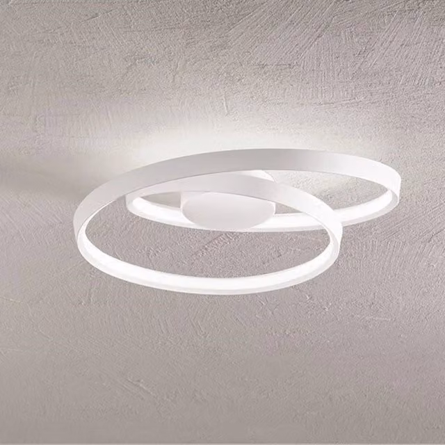 Plafoniera Moderna Ritmo Metallo Bianco Led 55W Dimmerabile Ip20