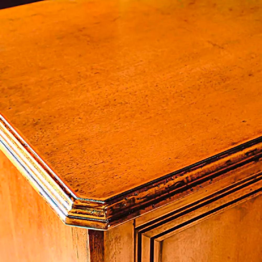Scrivania classica in legno con 3 cassetti Mobili 2G L/P/H: 100 x 55 x 80 cm – 4