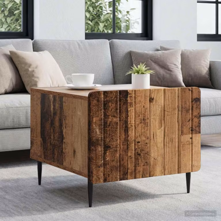 Maison Exclusive - Tavolino con cassetti in legno di recupero 49 x 50 x 42 cm, materiale a base di legno