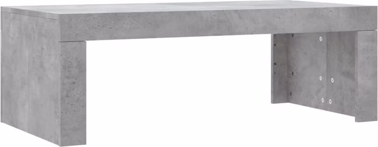 Tavolino Salotto Grigio Cemento 102x50x36 cm Legno Multistrato