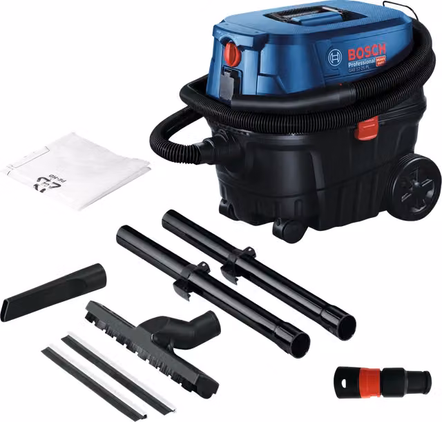 Bosch GAS 12-25 PL Professionale Aspiratore per Umido e Secco con Filtro HEPA, Blu – 1