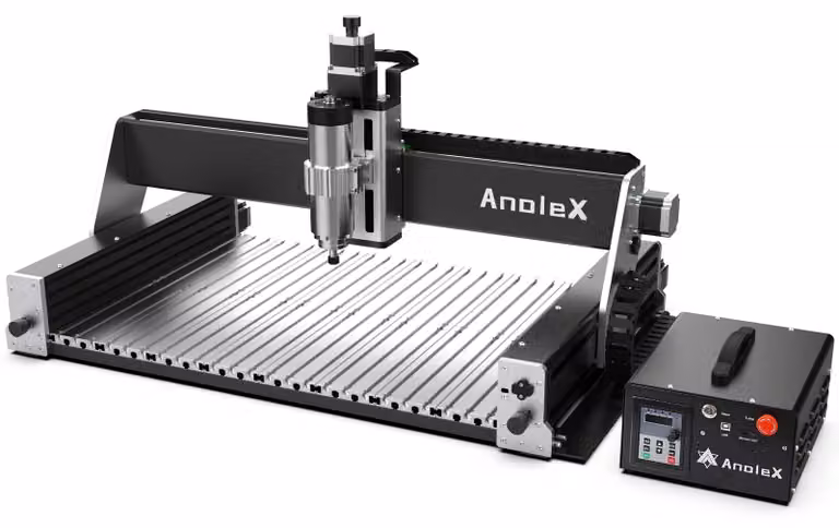 Fresatrice CNC, 1,5 kW, 24000 giri/min, dimensioni piano di lavoro 600x400 mm, guide lineari a doppia colonna per gli assi X, Y e Z