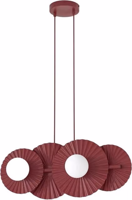 Lampada a sospensione UMBRA modulare burgundy 4xG9 Emibig