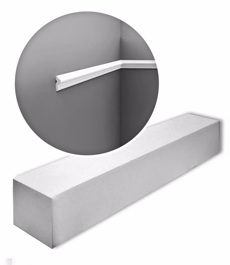 Orac Decor PX201-box AXXENT 1 cartone con 80 strisce decorative Rivestimento murale stile classico colore bianco | 160 m