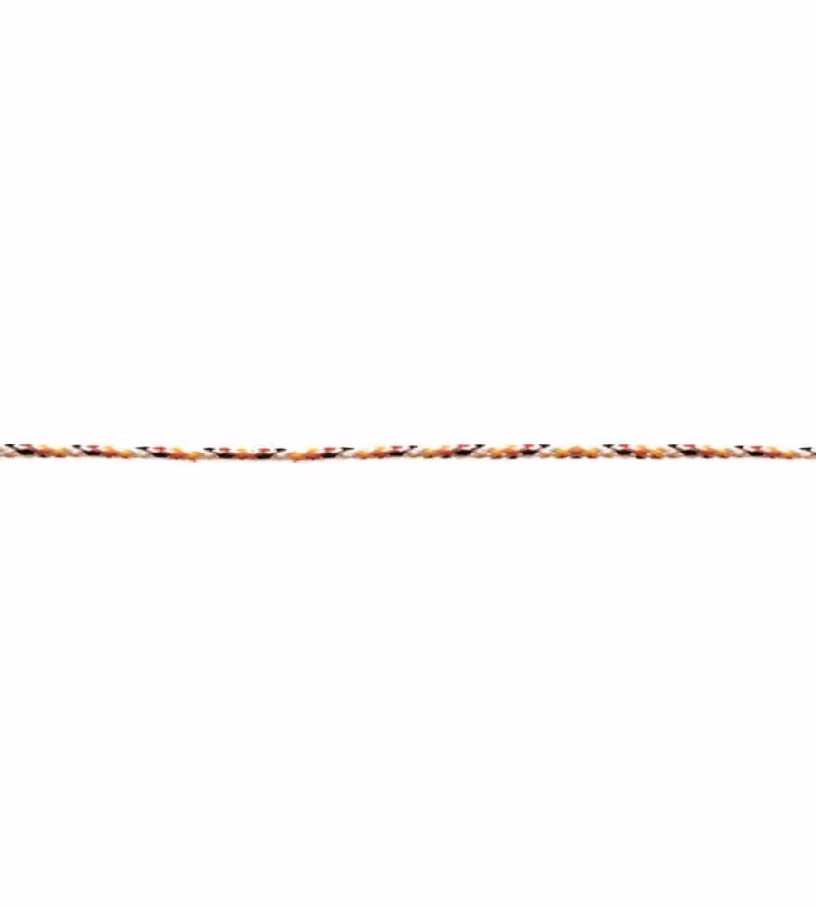 Masidef Treccia Polipropilene 3 mm Nero-Rosso-Giallo 250 mt Fai-da-te