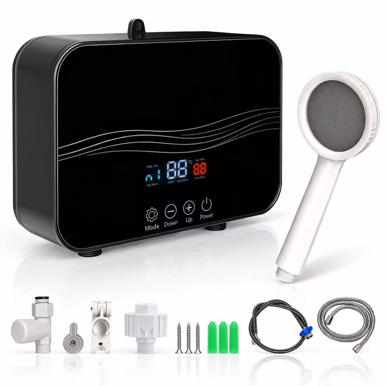 Scaldabagno elettrico a flusso continuo, 6000 W - 220 V - Senza serbatoio
