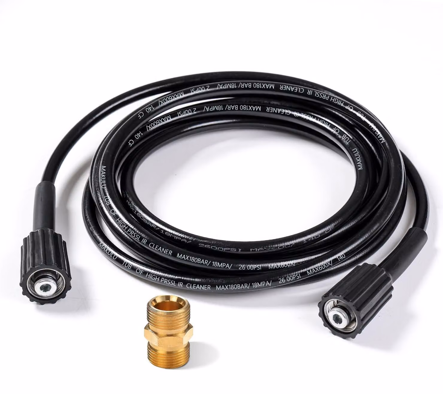 Tubo di ricambio per idropulitrice - Connettore M22 - 5 metri - Compatibile con la serie Kärcher - Resistente e affidabile
