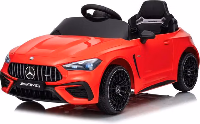 Macchina Elettrica per Bambini Mercedes CLE53 12V con Sedile in Pelle Rosso e Luci e Suoni – 1