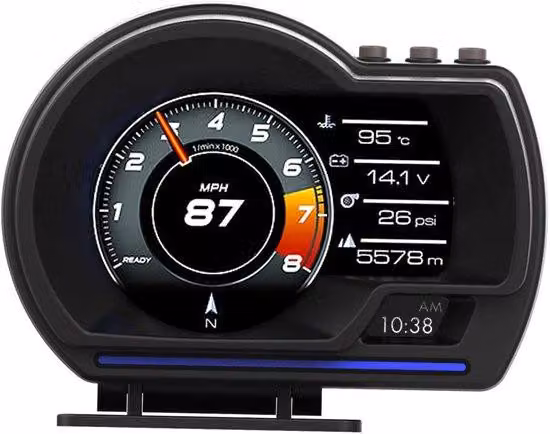 Sistema di monitoraggio turbo per autocarri con GPS, OBD2 e allarme giri/min.