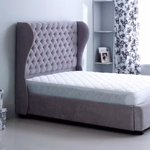 Chesterfield Designer Bett Schlafzimmer Leder Polster 140/160/180/200 cm
