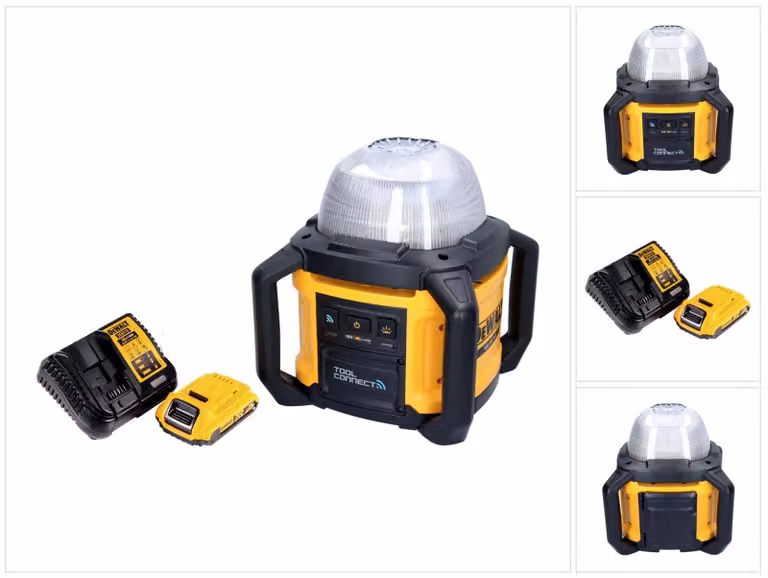 DeWalt DCL 074 D1 Faretto da cantiere a batteria Faretto 18 V 5000 lm 4000 Kelvin + 1x batteria ricaricabile 2,0 Ah + caricatore
