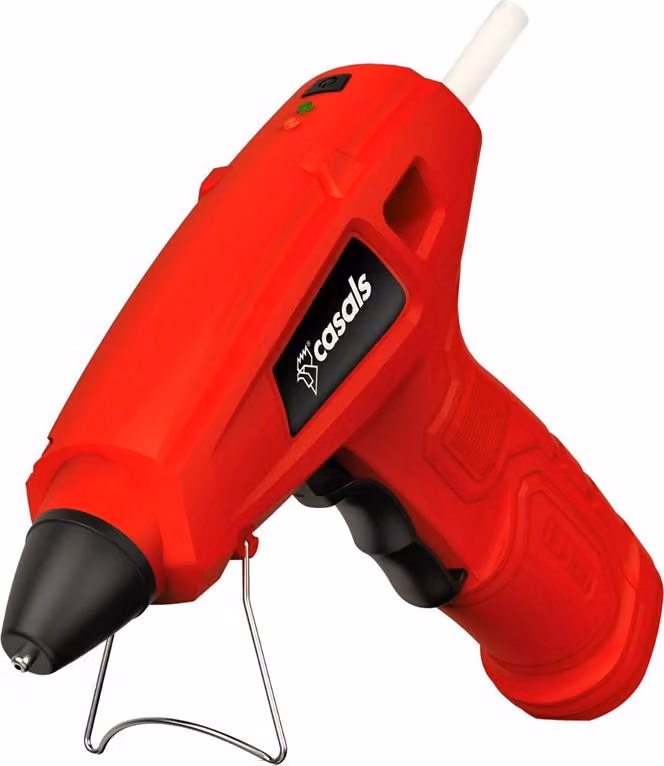 Casals - Pistola per silicone a caldo - Pistola per colla a caldo --- Batteria 1300mAh | 4V | Pronta in 15sec | Senza gocciolamento | Caricatore USB 2.0| Spegnimento automatico | 3 stick di colla | Ideale per le decorazioni artigianali fai da te