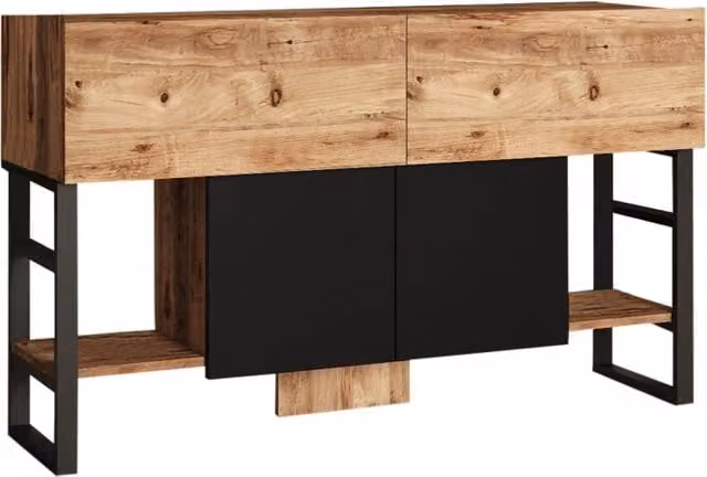 Credenza in legno "Mel" - 140 x 43 x 84 cm - Beige