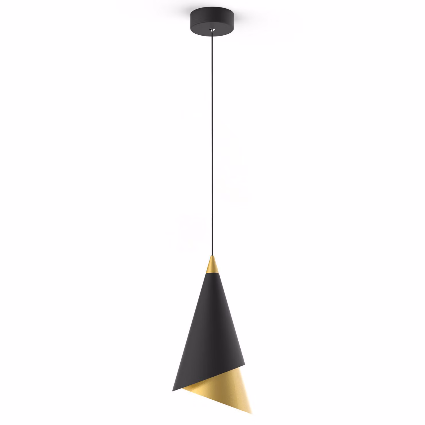 Italux Raalto LED lampada a sospensione moderna nera PND-433128-1A