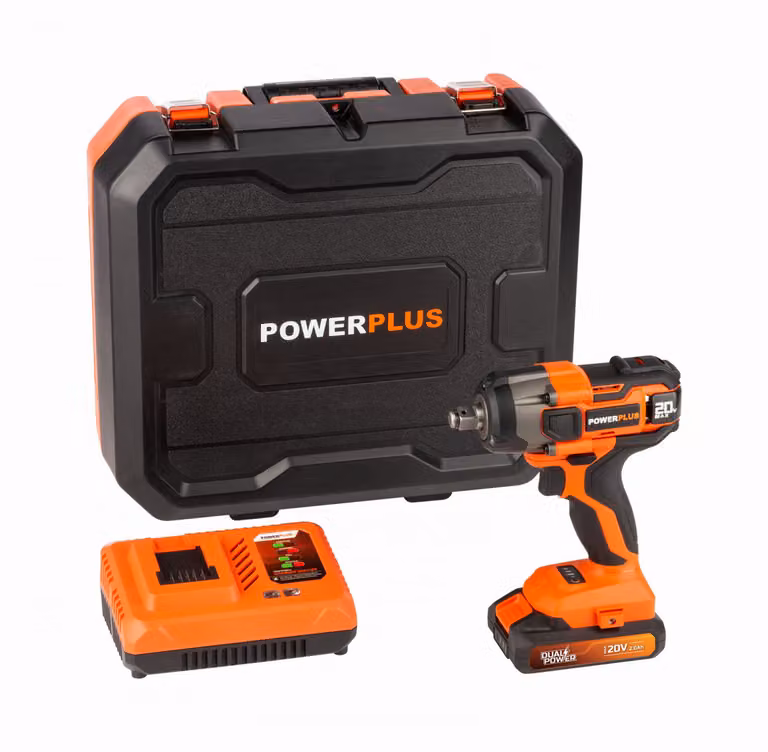 POWERPLUS POWDP20160 - Avvitatore a impulsi 1/2" 20V SET