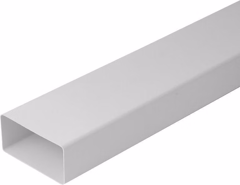 TUBO RETTANGOLARE PER VENTILAZIONE 110x50 mm - Barra 1 mt
