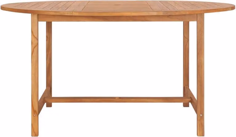 Tavolo da giardino The Living Store 150 x 76 cm in teak massiccio